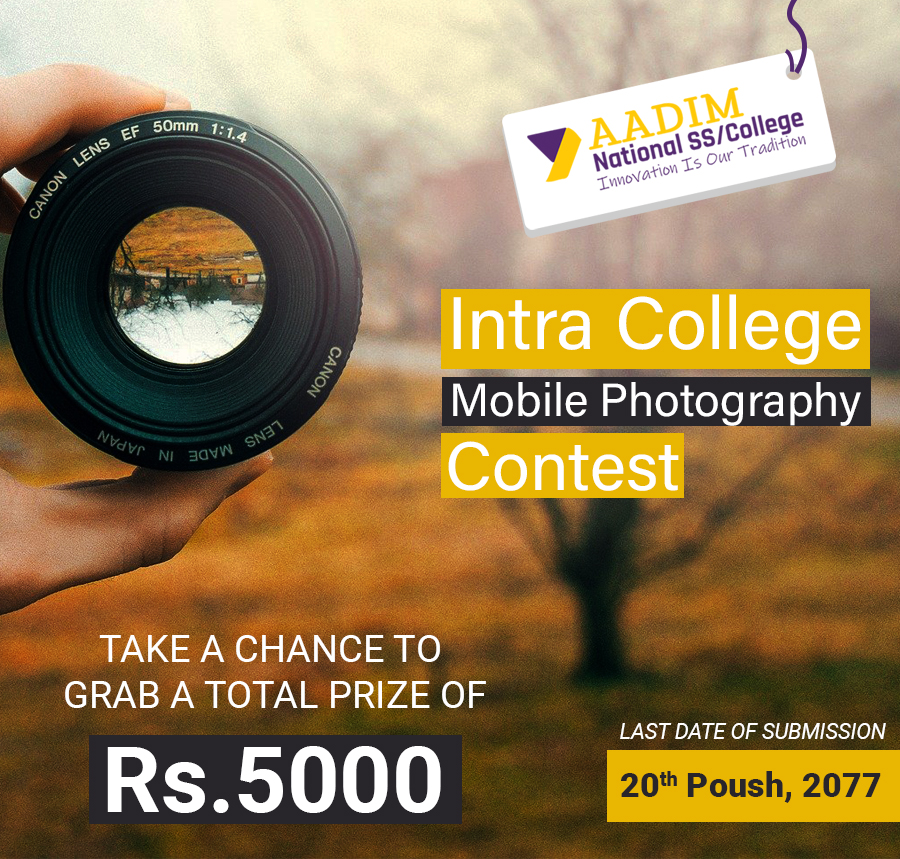 Contest Announcement: Calling all  Aadim students to Intracollege Photography